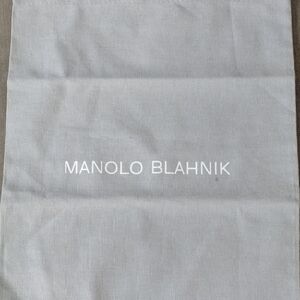 Manolo Blahnik Light Gray Shoe Bag